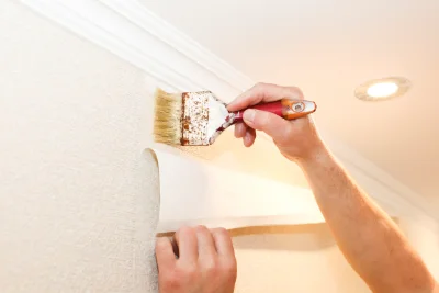 Pose de papier peint à la Membrolle-sur-Choisille — revêtements muraux et toiles de verre